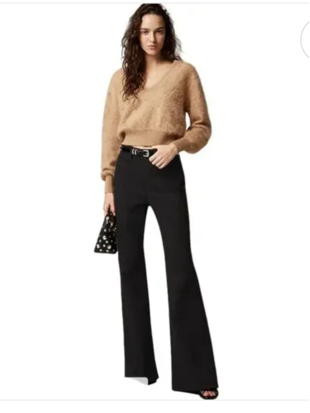 J.Crew '96 Slim Flare High Rise Jeans Size 27 Black Retro 90's Style